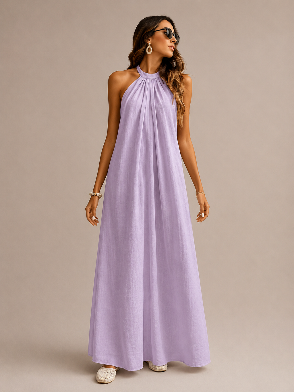 Robe Longue Col Licou