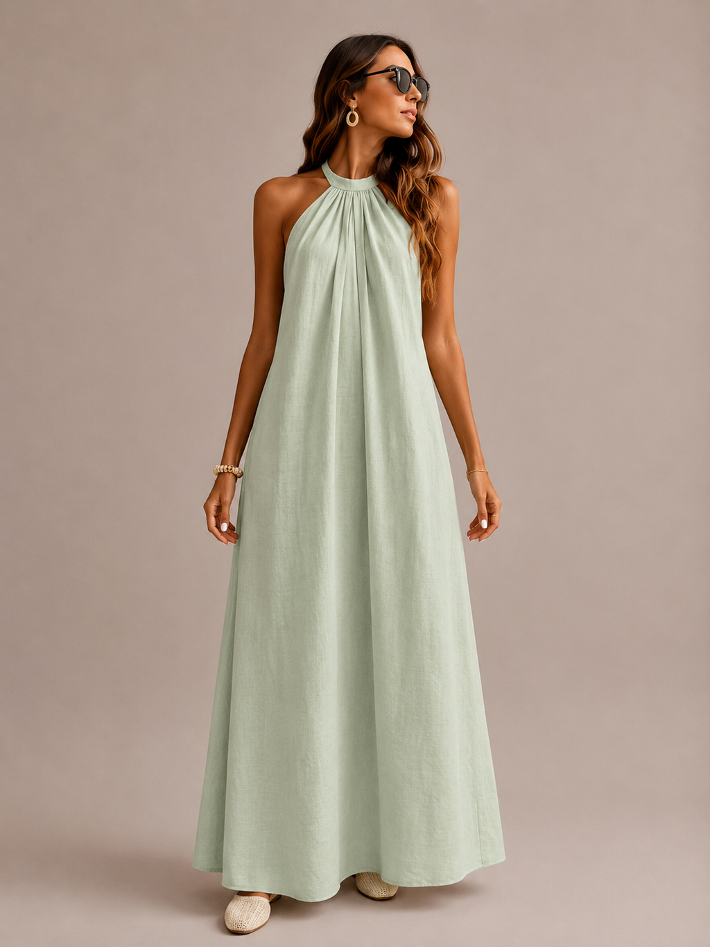 Robe Longue Col Licou