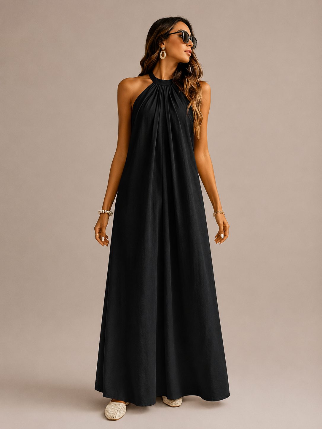 Robe Longue Col Licou