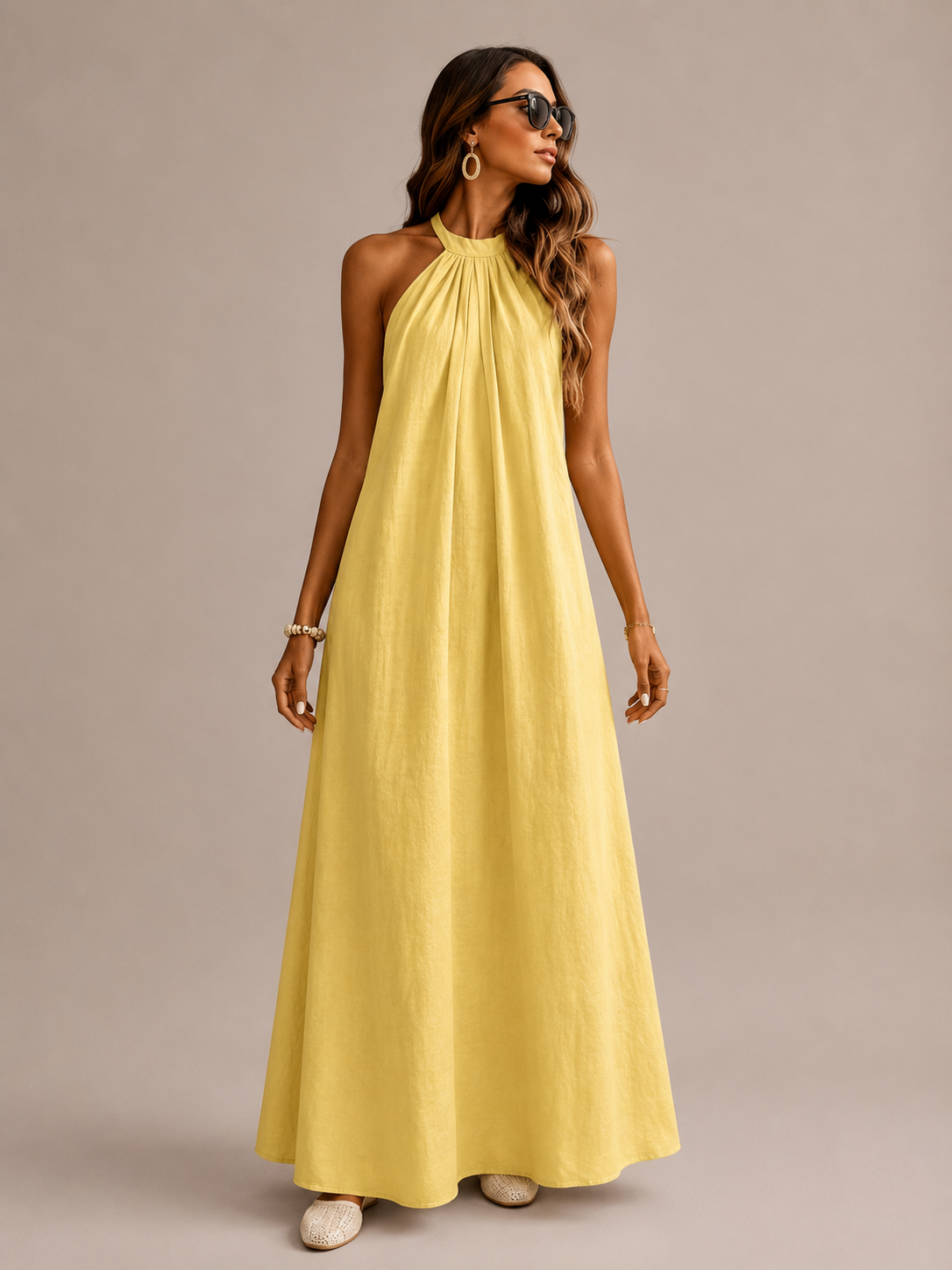 Robe Longue Col Licou