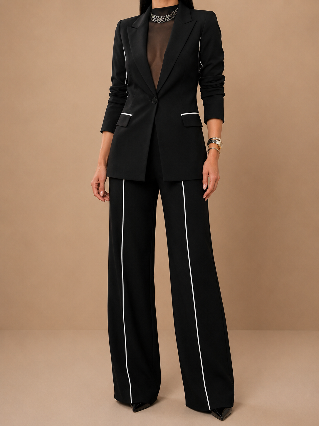 Ensemble Blazer & Pantalon Large