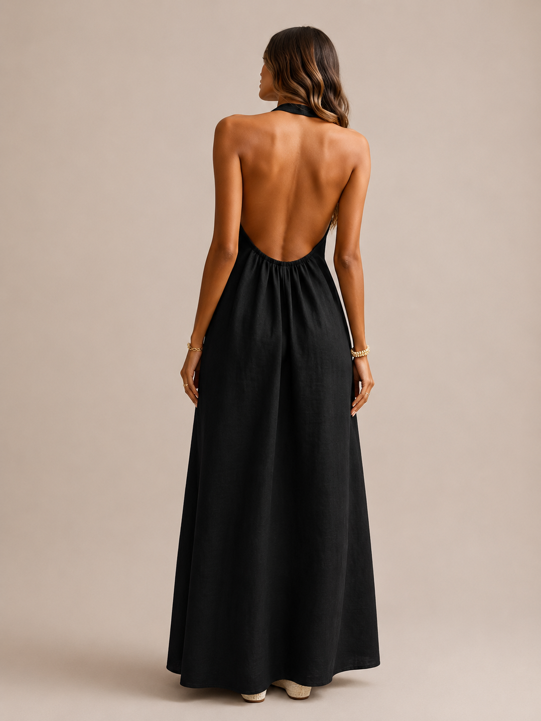 Robe Longue Col Licou
