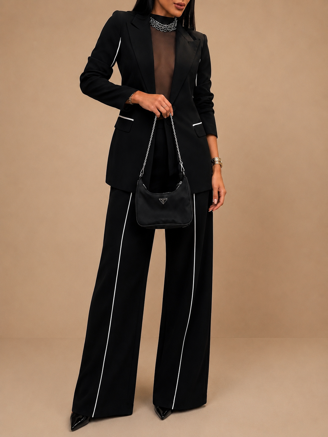 Ensemble Blazer & Pantalon Large