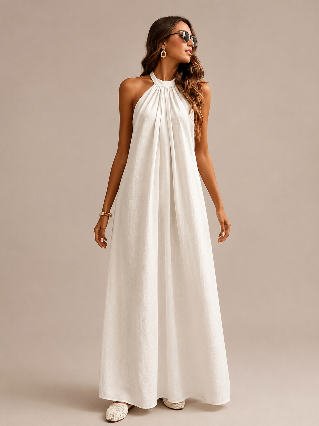 Robe Longue Col Licou